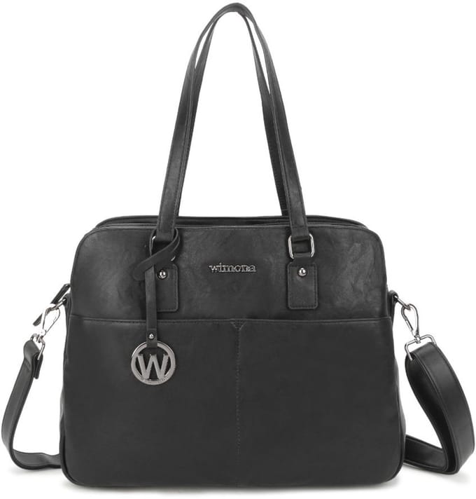 Wimona Carlotta Schoudertas / Laptoptas 13 Black"