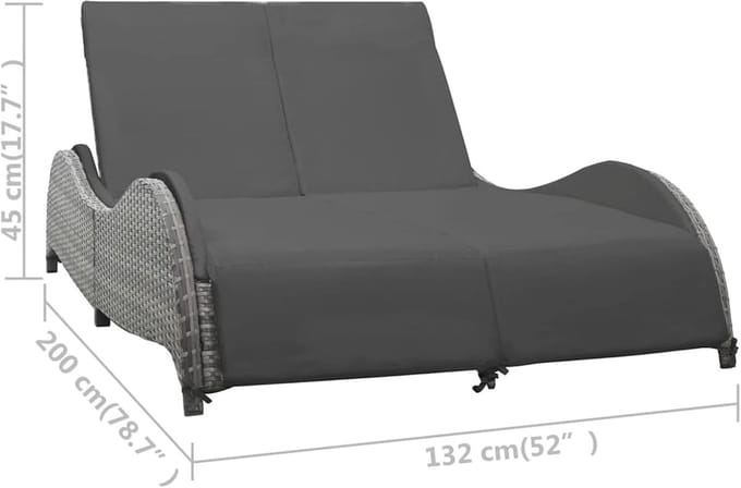 Luxe Ligbed – Antraciet – Industrohome