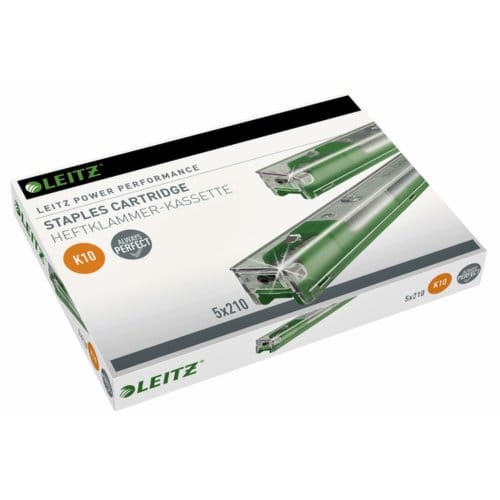 Leitz Power Performance K10 cartridge 10mm pootlengte 210 nietjes per cartridge