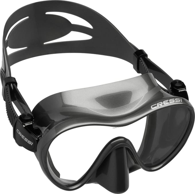 Duikbril Cressi F1 zilver / grijs