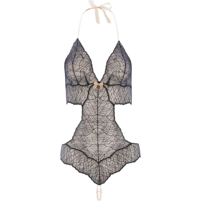 Bracli | Sydney Dubbele Body Zwart | Luxe Lingerie Body Maat Plus