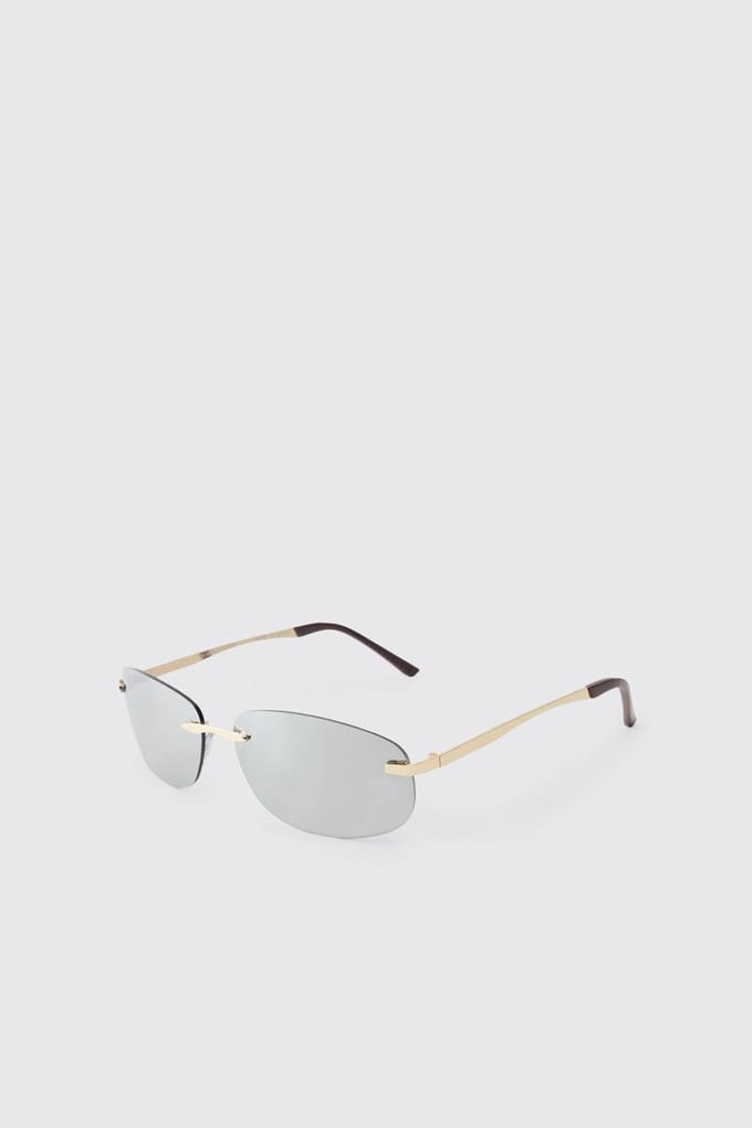 Ovale Getinte Zonnebril | Gold