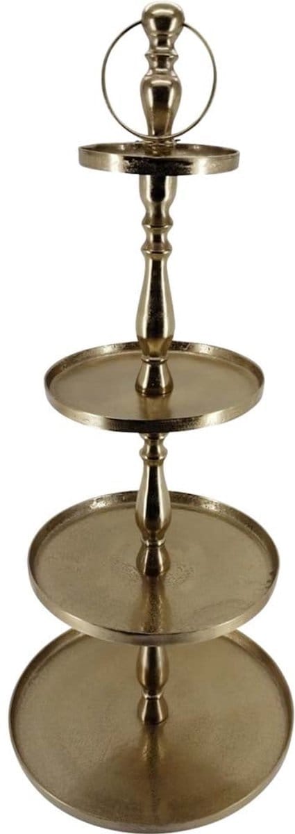 Lesli Living - Etagère Brush - Goud - Ø50x120cm