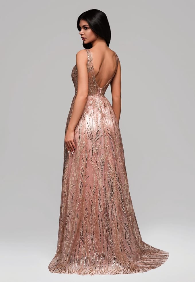 LARICA Jurk - Rits - Jurk Roze L