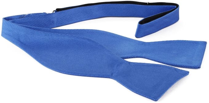 Zelfstrikker Zijde Midden Blauw F05 - Maat - Heren