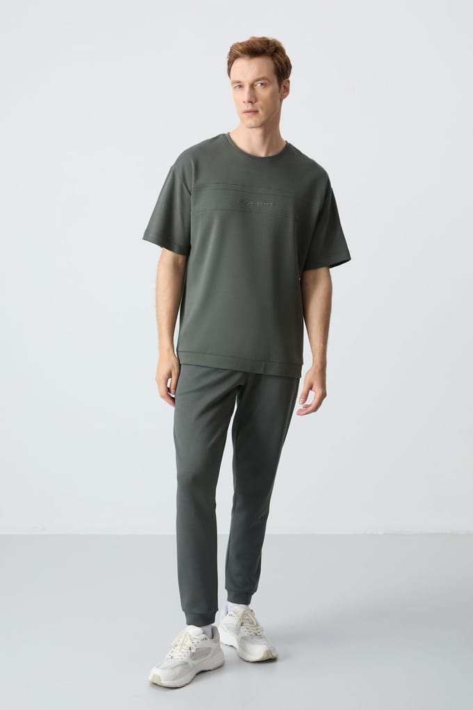 Heren Oversized T-shirt en Broek Set