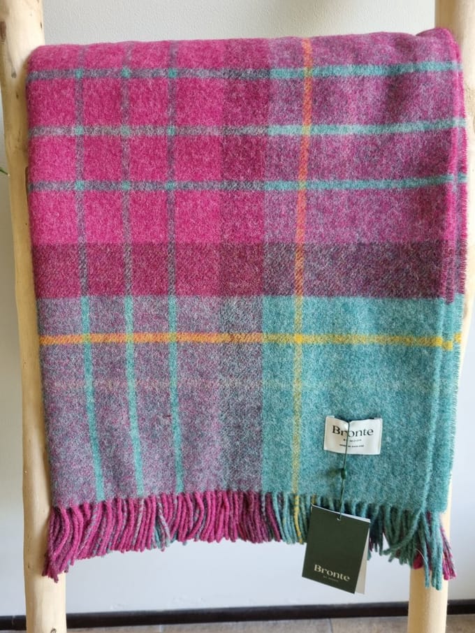 Wollen Plaid - SALTBURN Mint (Merino) 140x185cm - Bronte x Plaids.shop