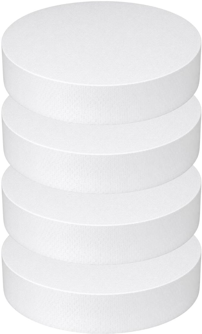 Piepschuim vormen - cirkel - 4x - D30 x 4 cm - styropor hobby / DIY vorm - basis knutselfiguren