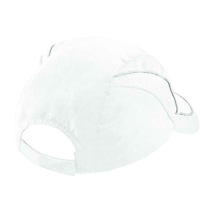 Beechfield Flow Coolmax Mesh-muts (Wit)