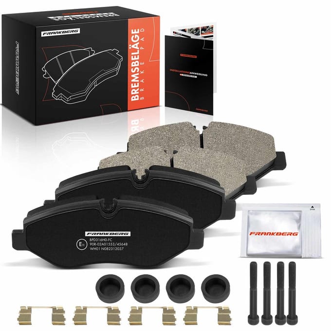 Frankberg 4x remblokken vooras voor VW Pritsche Mercedes B906