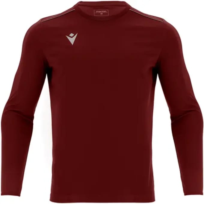 Macron Rigel Hero Voetbalshirt Lange Mouw Heren - Bordeaux | Maat: L