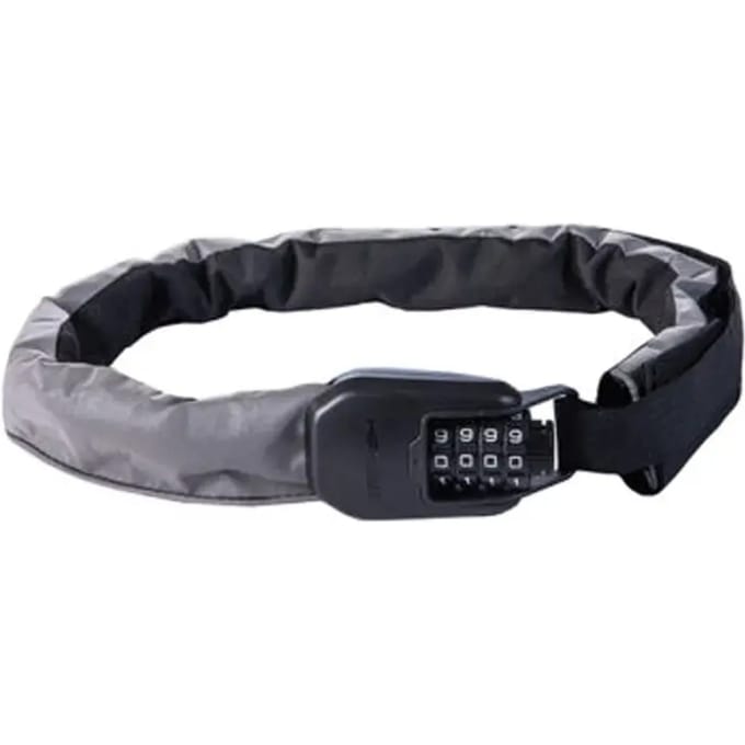 Hiplok Kettingcijferslot Spin 75 Cm Nylon/staal Grijs