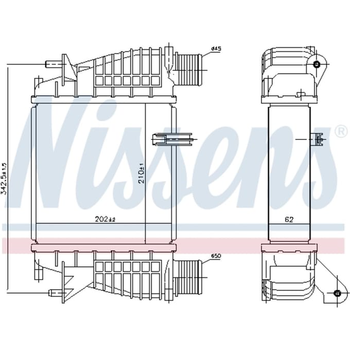 Intercooler NISSENS 96645