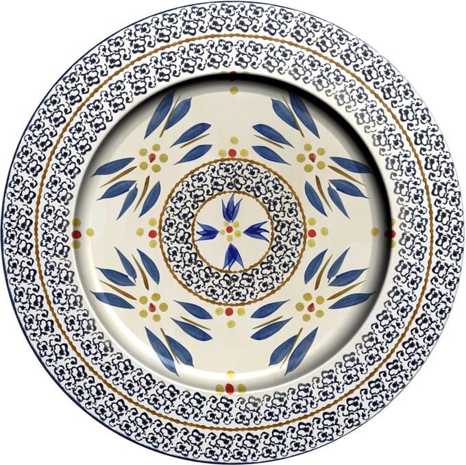 Lavandoux - Onderbord - Ø33 cm - Metaal - Old World Blue - Set van 2