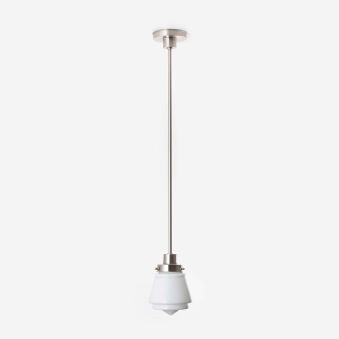 Hanglamp Komeet 20's Matnikkel - Art Deco Trade