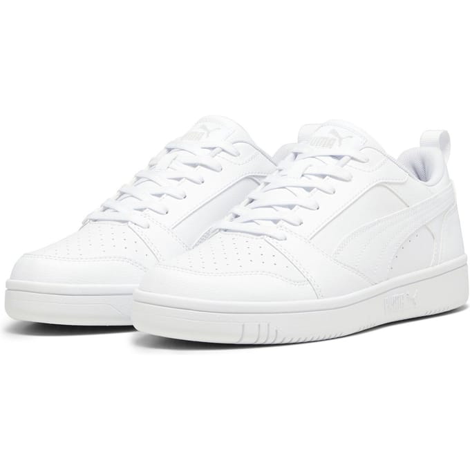 PUMA Rebound v6 Low Unisex Sneakers - PUMA White-Cool Light Gray