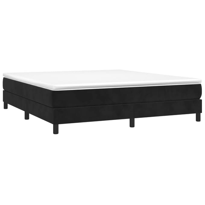 vidaXL - Boxspring - bed - 180x200 - cm - fluweel - zwart