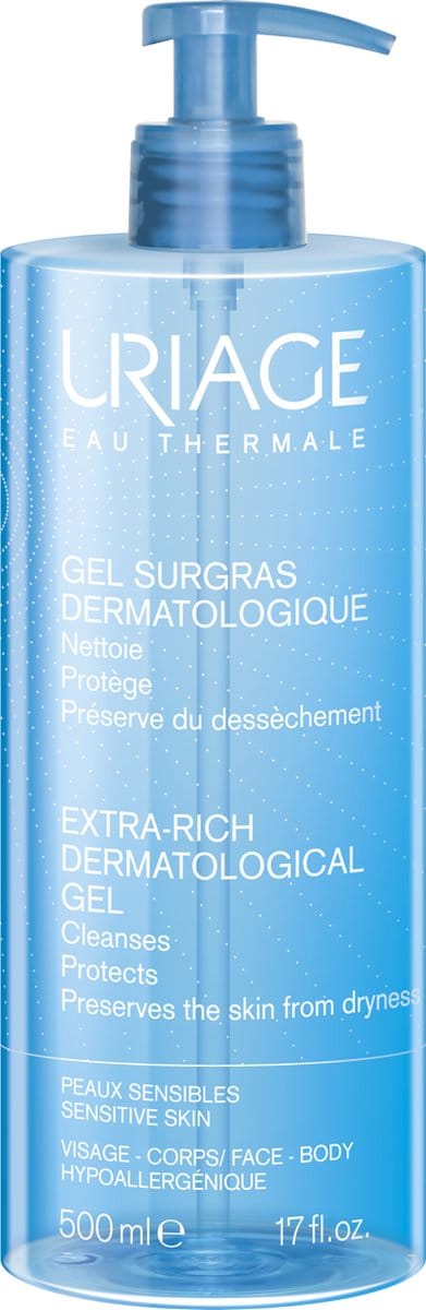 Uriage - Extra-Rich Dermatological Gel - Čisticí gel na obličej a tělo - 500ml