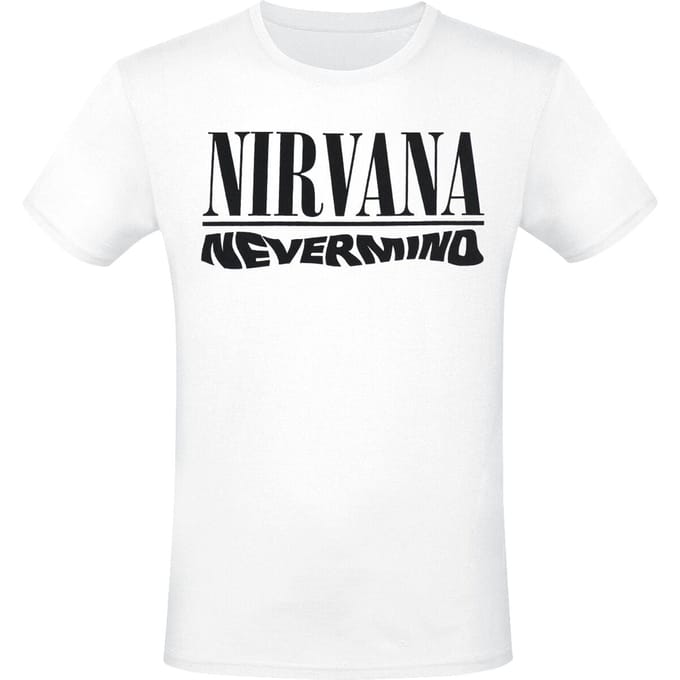 Nirvana T-shirt - Nevermind - XL tot 3XL - voor Mannen - wit