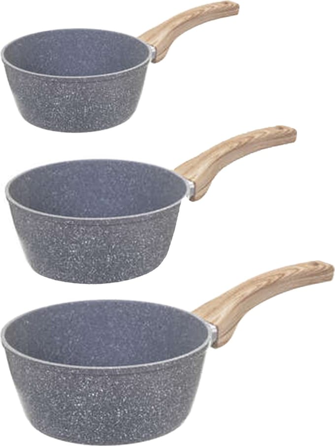 5Five - Steelpannen - Alle warmtebronnen - Set 3x - Dia 17/19/21 cm