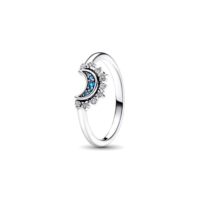 Pandora Ring Hemels Blauwe Sprankelende Sterrenring 192675C01-56