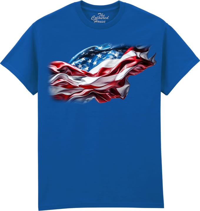 American Flag The Coloured House T-shirt S