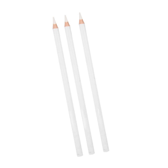 Lot de 3 crayons à charbon blanc professionnels pour croquis, surligneurs, fournitures de peinture artistique white