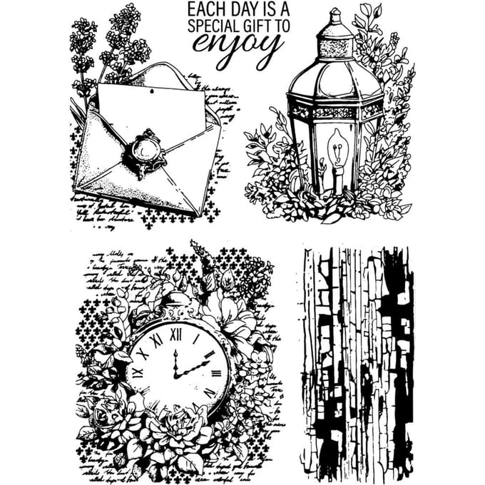Siliconen stempel "Morning in Provence", Lavender Whispers