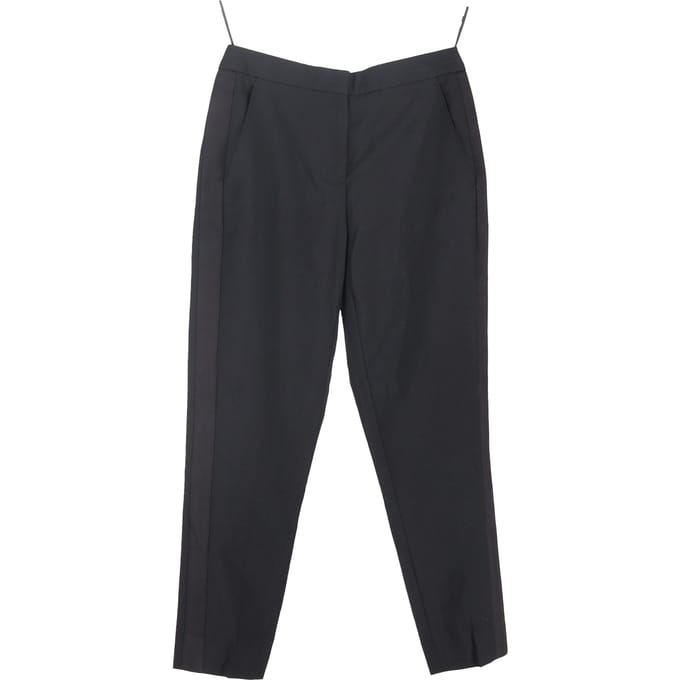 Burberry rechte broek van zwarte wol