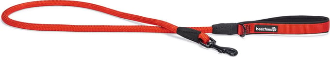 Beeztees Premium Parinca - Hondenriem - Rond - Nylon - Rood - 120x1,2 cm