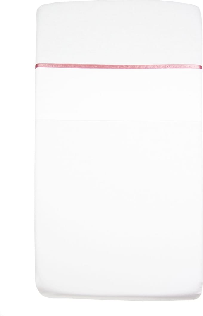 Briljant Baby Ledikant Laken 100x150 - Met bies - Grey Pink