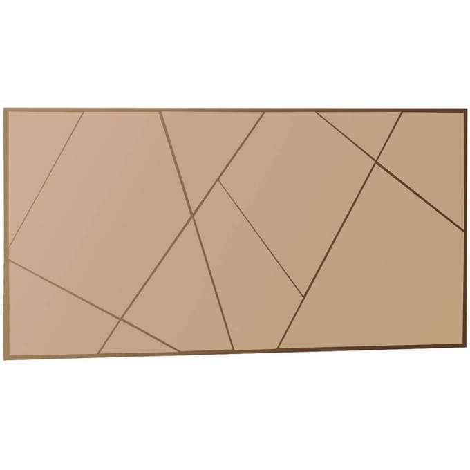 Asir - Spiegel - Bronzen - 100% MDF - 66 x 126 x 7 cm