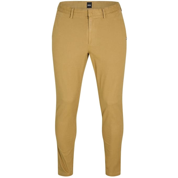Boss Heren Logo Slim Broek (Licht Beige)