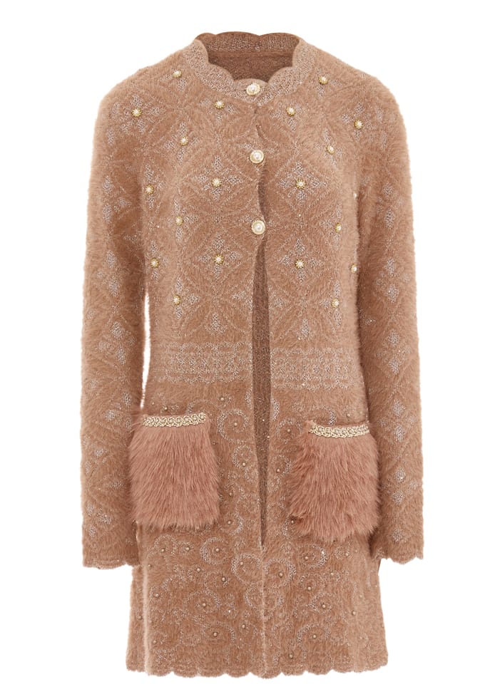 Faina Vest Dames Donkerroze roségoud