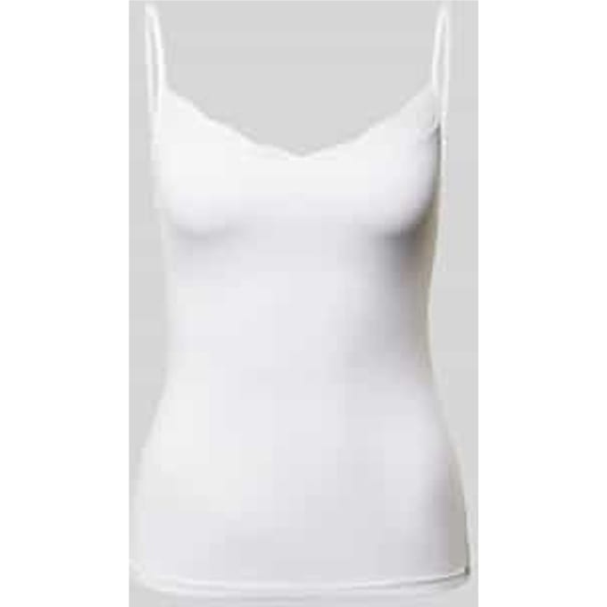 Slim fit top met bandjes en kant