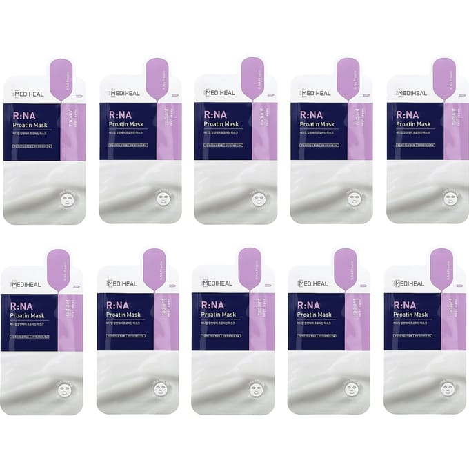 MEDIHEAL, R:NA Proatin Beauty Mask, 10 sheets, 25ml (0.84fl oz) each pink