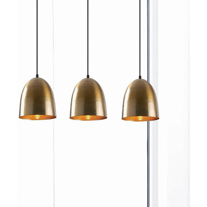 Opviq Hanglamp Tattoo 6172, goud antiek, metaal, 3-lamps lang