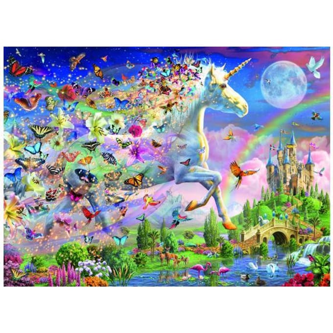 Ravensburger puzzel Fantasy Unicorn Star Line - legpuzzel - 200 stukjes