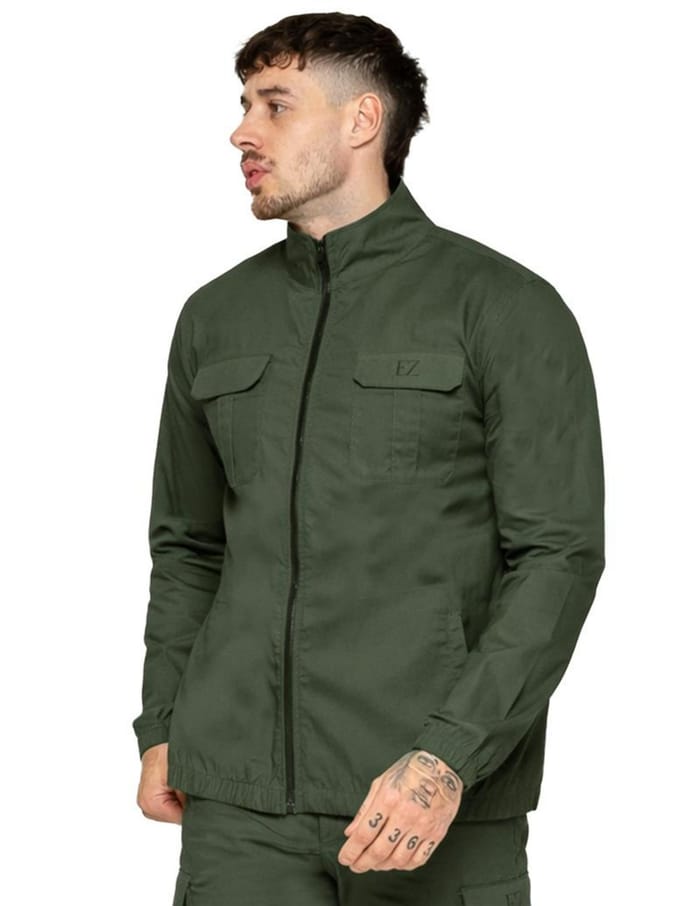 Enzo | Lichtgewicht Funnel Neck Jas voor Mannen