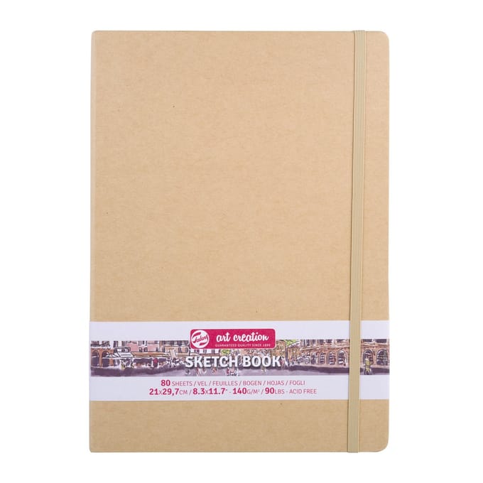 Schetsboek talens art creation 210x300mm kraft | 5 stuks