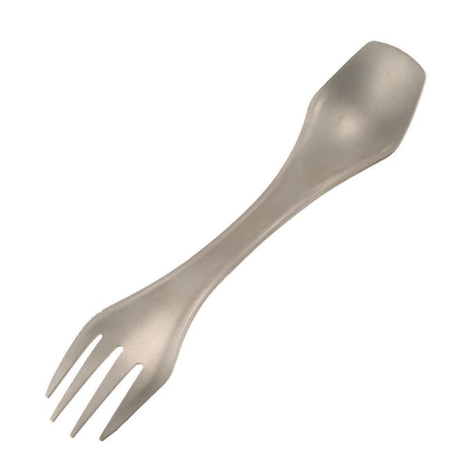 Lixada 100% Titanium Outdoor Camping Picknick Lepel Vork Mes gray