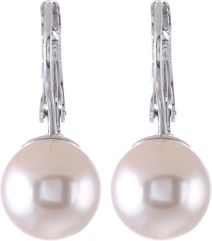 Behave - Parel oorstekers wit 3 cm - elegante avondstijl trend