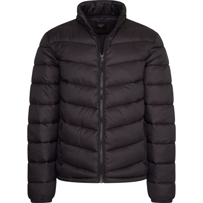Cappuccino Italia - Heren Jas Puffer Jacket - Zwart - Maat XL