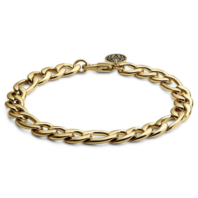 Essentials | 10 mm Goudkleurige Armband met Figaro Schakels