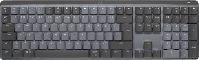 Logitech MX Mechanical Wireless Illuminated Performance Keyboard Graphite - Linear - US - Toetsenbord - Engels (US international) - Zwart