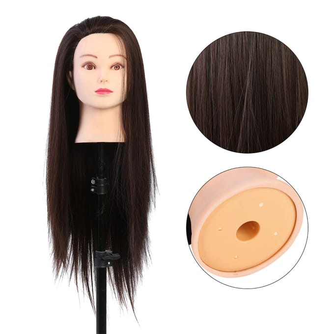 Make-up mannequin hoofd kappersopleiding hoofd cosmetologie pop hoofd blond donkerbruin beige