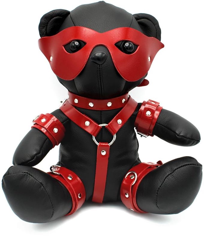 Kiotos Leather - EDDY de BDSM Teddybeer - Red Spankee - Leder