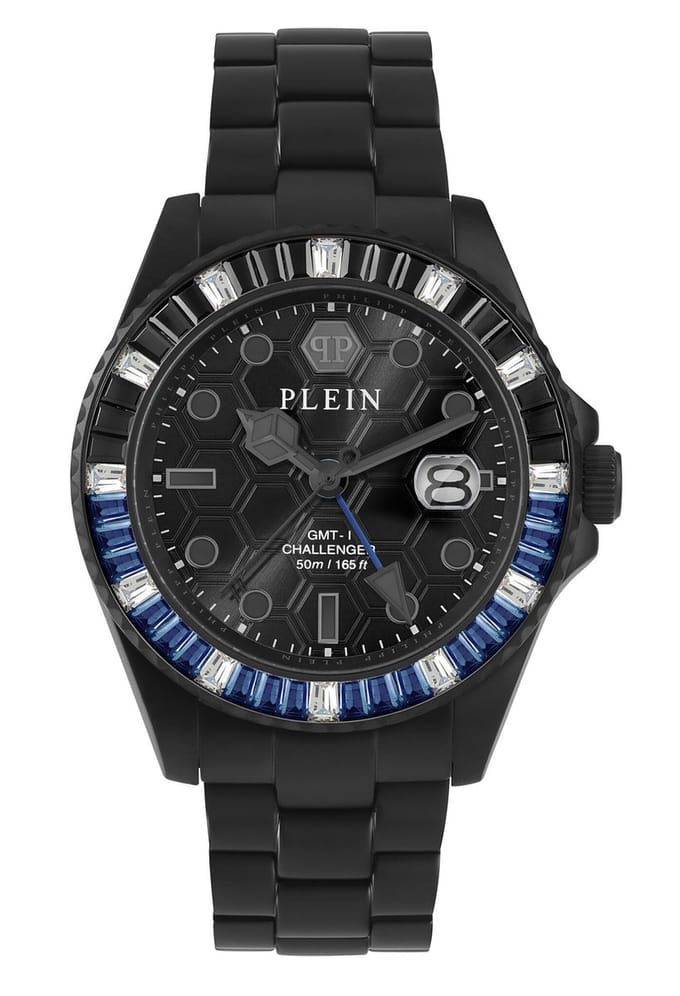 Philipp Plein Gmt-I Challenger Baguettes PWPZA0424 Horloge - Staal - Multi - Ø 44 mm