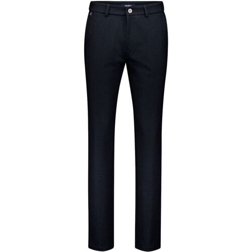 Gardeur Broek Tonic Check Pattern Jersey Flanel Touch Comfort Dark Navy / male