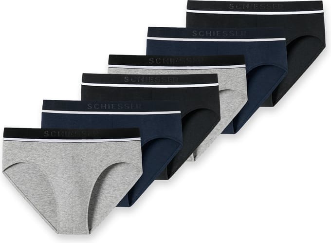 Schiesser Heren rio-slip / onderbroek 6 pack 95/5 Cotton